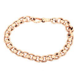 Pre Owned 9ct Rose Gold Rollerball Bracelet ZV853
